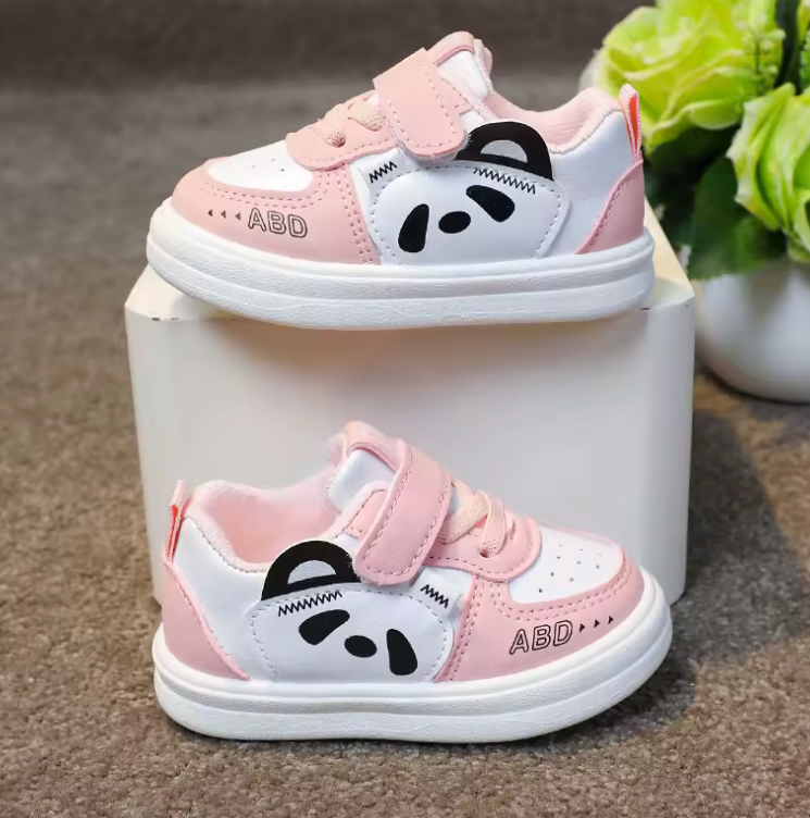 Kids Baby Sneakers – PU Leather Non-Slip Soft Running Shoes for Boys & Girls | Comfortable Toddler Sports Footwear