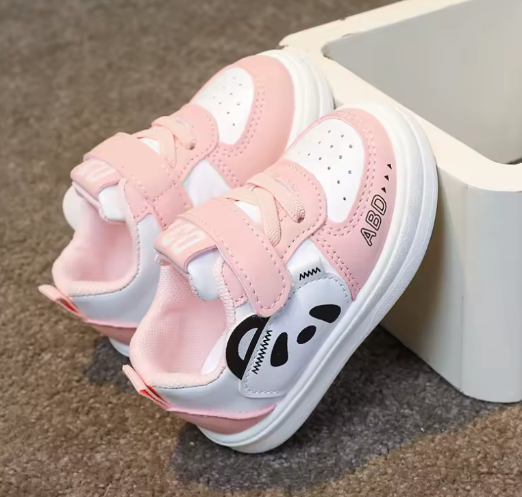 Kids Baby Sneakers – PU Leather Non-Slip Soft Running Shoes for Boys & Girls | Comfortable Toddler Sports Footwear