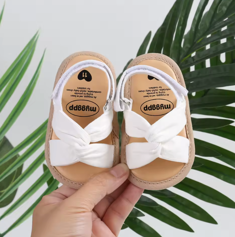 2025 New Baby Sandals – Bow-Knot Princess Non-Slip Toddler First Walkers | Infant Girls Shoes 5 Colors