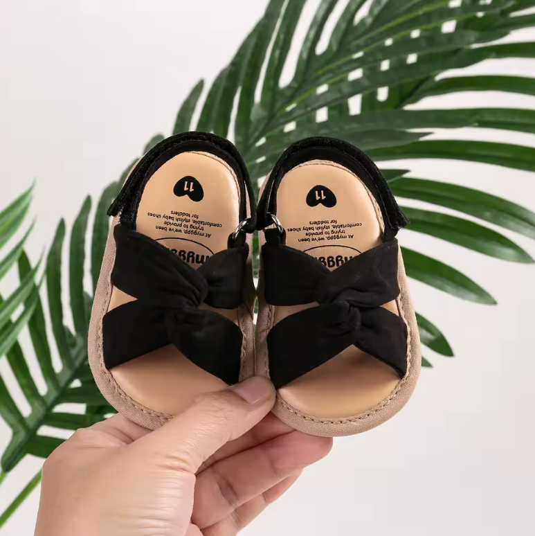 2025 New Baby Sandals – Bow-Knot Princess Non-Slip Toddler First Walkers | Infant Girls Shoes 5 Colors