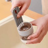 Multifunctional Flexible Gap Cleaning Brush – Soft Bristle Tool for Bottles, Cup Lids, Grooves & Kitchen Use