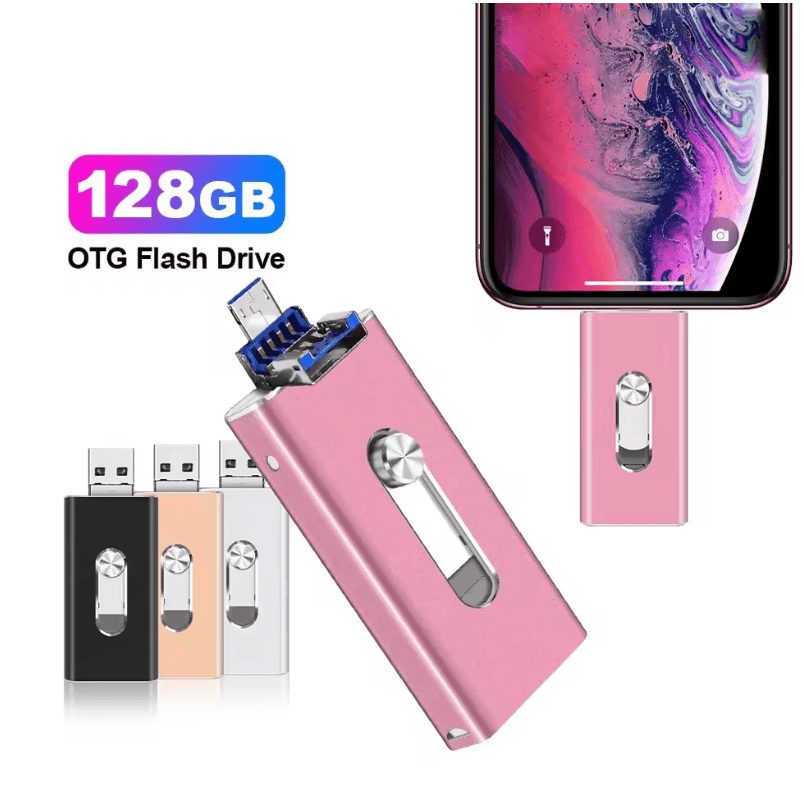 USB Flash Drive PhotoStick – High-Speed External Storage for iPhone, Android & PC – Backup Photos, Videos & Files