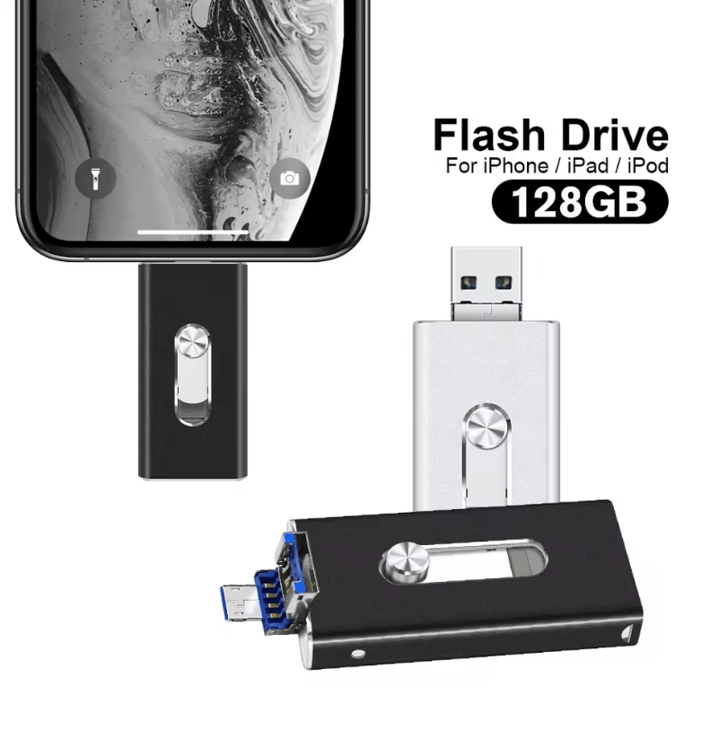 USB Flash Drive PhotoStick – High-Speed External Storage for iPhone, Android & PC – Backup Photos, Videos & Files