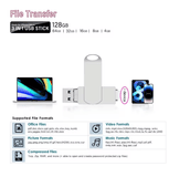 3-in-1 USB 3.0 Flash Drive for iPhone/iPad – 8GB/16GB/32GB Storage with Lightning, Type-C & Micro USB Interface – Rotating OTG Pen Drive
