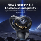 HYUNDAI M100 Bluetooth 5.4 Earbuds – LED Display, AI Noise Reduction, HiFi Sound, Anti-Loss Open Ear Hook Headphones