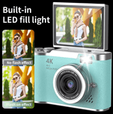 4K 48MP Digital Camera with 8X Zoom – Compact Vlogging & Photography Camera with 180° Flip Screen for Students & Beginners