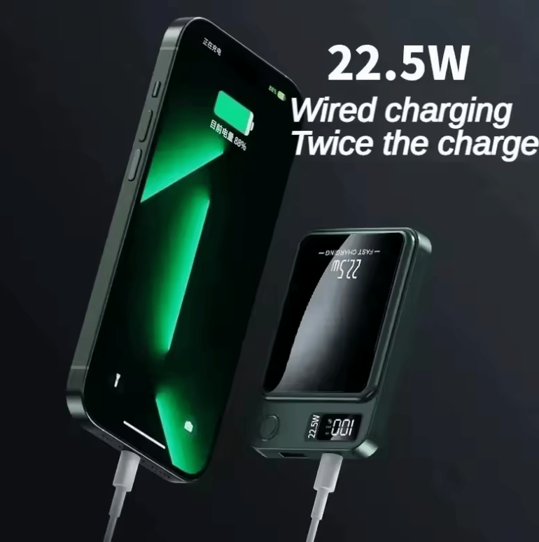 Xiaomi 100000mAh Magnetic Power Bank – Wireless Fast Charger for MagSafe, iPhone, Samsung & Huawei