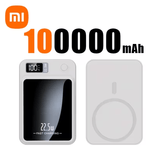 Xiaomi 100000mAh Magnetic Power Bank – Wireless Fast Charger for MagSafe, iPhone, Samsung & Huawei