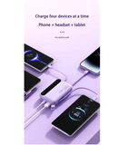 OnePlus 50000mAh 4-in-1 Power Bank – Built-in Cables, Digital Display, Fast Charging Portable Battery for Samsung & More