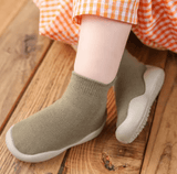 Fruit Pattern Baby Floor Socks – Non-Slip Cartoon Toddler Shoes with Breathable Cotton Sole for Boys & Girls