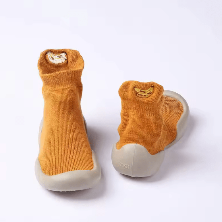 Fruit Pattern Baby Floor Socks – Non-Slip Cartoon Toddler Shoes with Breathable Cotton Sole for Boys & Girls