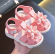 Cute Bow Baby Girl Summer Sandals – Soft Non-Slip PVC Beach Shoes for Toddlers & Kids