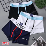 3-Pack Men’s Printed Cotton Boxers – Breathable, Comfortable Underwear M–3XL