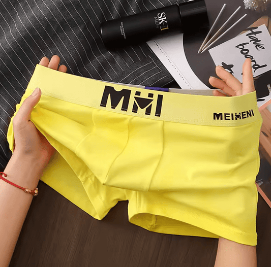 Men’s Solid Cotton Boxer Shorts – Fashion Underwear M–3XL