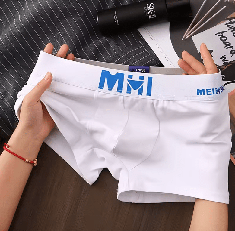 Men’s Solid Cotton Boxer Shorts – Fashion Underwear M–3XL