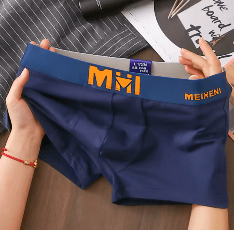 Men’s Solid Cotton Boxer Shorts – Fashion Underwear M–3XL