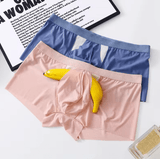 Men’s Ultra-Thin Ice Silk Boxer Shorts – Breathable, Transparent Summer Underwear