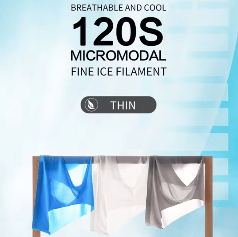 Ice Silk Sexy Men’s Briefs – Transparent, Breathable Summer Underwear