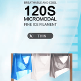 Ice Silk Sexy Men’s Briefs – Transparent, Breathable Summer Underwear