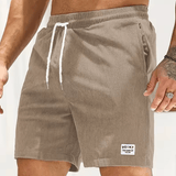 Men’s Corduroy Casual Shorts – Summer Belted Sport Pants