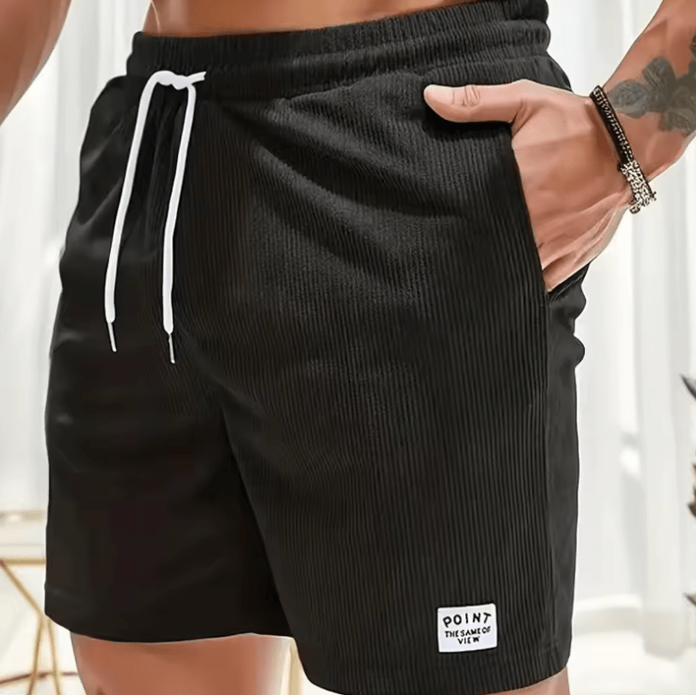 Men’s Corduroy Casual Shorts – Summer Belted Sport Pants