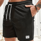 Men’s Corduroy Casual Shorts – Summer Belted Sport Pants