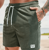 Men’s Corduroy Casual Shorts – Summer Belted Sport Pants