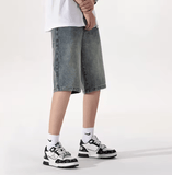 Danboney Men’s Vintage Denim Shorts – Loose Fit, Summer Casual