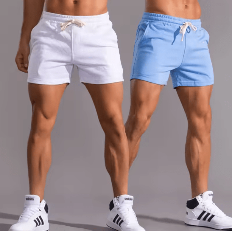 Men’s Cotton Summer Shorts – Breathable Casual Beach Sportswear