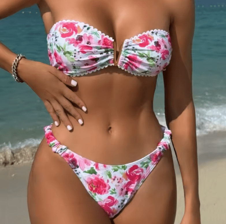 2025 Floral Brazilian Bikini Set – Sexy Women’s Swimwear