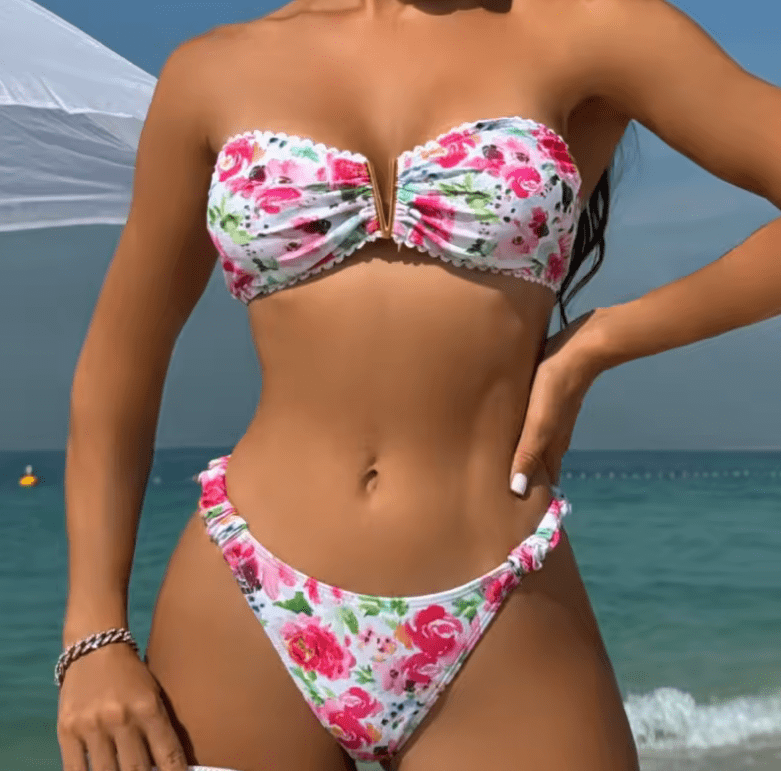 2025 Floral Brazilian Bikini Set – Sexy Women’s Swimwear