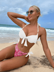 2025 Sexy Print Bikini – Halter Push-Up Two-Piece Swimwear