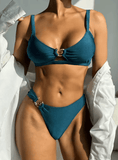 2025 Sexy Print Bikini – Halter Push-Up Two-Piece Swimwear