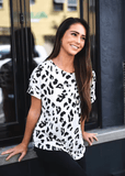 Women’s Leopard Print T-Shirt – Summer Loose Fit Crew Neck Streetwear