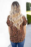 Women’s Leopard Print T-Shirt – Summer Loose Fit Crew Neck Streetwear
