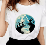 Women’s Deathly Hallows T-Shirt – Funny Three Brothers Tale Graphic Tee, Soft & Casual Fit