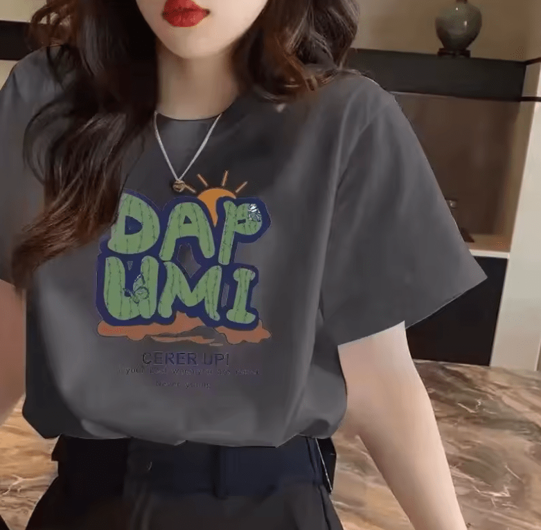 Unisex Loose Fit Cotton T-Shirt – Customizable Crew Neck Summer Top with Half Sleeves