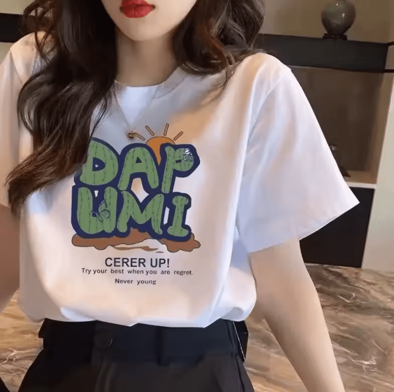 Unisex Loose Fit Cotton T-Shirt – Customizable Crew Neck Summer Top with Half Sleeves