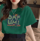 Unisex Loose Fit Cotton T-Shirt – Customizable Crew Neck Summer Top with Half Sleeves