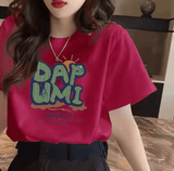 Unisex Loose Fit Cotton T-Shirt – Customizable Crew Neck Summer Top with Half Sleeves