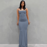 Women’s Summer 2025 Sexy Slim Camisole Mini Dress – Solid Color Sleeveless Bodycon Skirt Dress | Lightweight Casual Fashion
