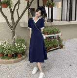 Women’s Cute Kawaii Fairy Dress – Short Sleeve Vintage Cotton Summer 2025 Dress | Retro-Inspired Designer Style with Soft Feminine Charm