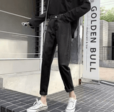 2025 Trendy High-Waisted Harem Jeans for Women – Slimming Loose-Fit, Straight-Leg Denim Pants – Casual Spring & Autumn New Arrival