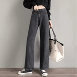 Women’s High Waist Wide Leg Jeans – Loose Fit Casual Denim Pants, Spring & Autumn Lightweight Flattering Trousers