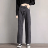 Women’s High Waist Wide Leg Jeans – Loose Fit Casual Denim Pants, Spring & Autumn Lightweight Flattering Trousers