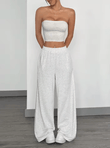 Women’s Loose Wide Leg Casual Pants – Summer Vintage Straight Leg Trousers, Comfortable Fit Long Lightweight Pants