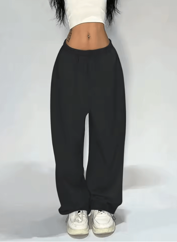 Women’s Loose Wide Leg Casual Pants – Summer Vintage Straight Leg Trousers, Comfortable Fit Long Lightweight Pants