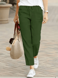 Women’s Casual Summer Long Pants – 2025 Trendy Cross-Border Fashion Trousers | Comfortable Lightweight Design for Everyday Wear