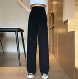 Women’s High Waist Wide Leg Pants – Summer Lightweight Drapey Suit Trousers | Slimming Straight Cut Casual Loose Fit for Elegant Everyday Style