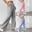Women’s Striped Wide Leg Pants – 2025 Spring Summer Casual Loose Fit Trousers | Versatile Streetwear Style for Daily Fashion